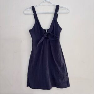 L.A. Hearts Navy Tie Front Mini Dress Size S